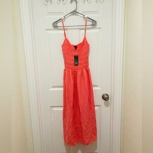 NWT Wild Fable size S Coral Sleeveless Spaghetti Strap Dress
